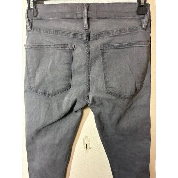 Frame Denim Jeans Le High Skinny Gray Size 24 - Picture 3 of 7